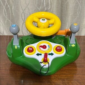 John Deere Licensed Interactive Toy Steering Wheel Toy Lights Sounds